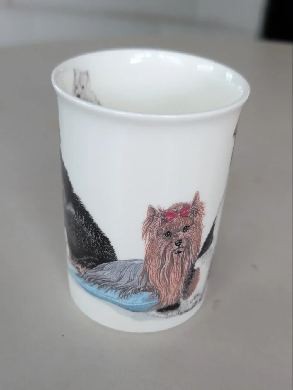 Henley Collection England Ceramic Cat & Dog Pet Lover White Mug Classic